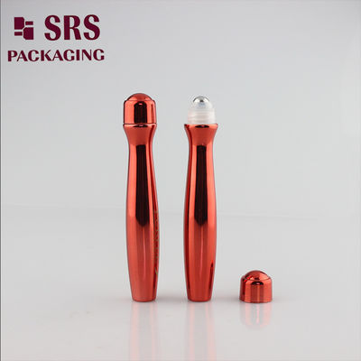 Beli SRS8447-15ML Fancy Glossy Red Empty Plastic Roll On Bottle dengan Printing pembuatan online