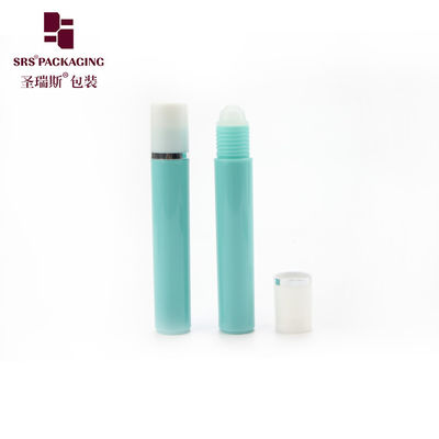 Beli 15ml Putih Plastik Roll On Botol untuk minyak esensial parfum dengan sekrup di tutup permukaan halus pembuatan online