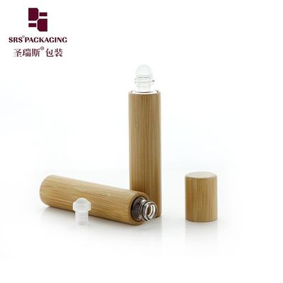 comprar BG(G)-8ML Garrafa de vidro aromaterópica em rolos vazios de bambu para misturas de óleo Fabricação em linha