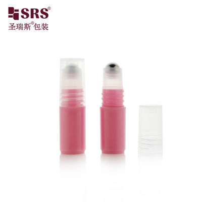 kaufen RPPH-3ML Wassermelone Rosa Farbe Mini-Größe Probe Testflaschen mit Metall Roller Ball Slim Cap für Reise Größe Parfum Online-Herstellung