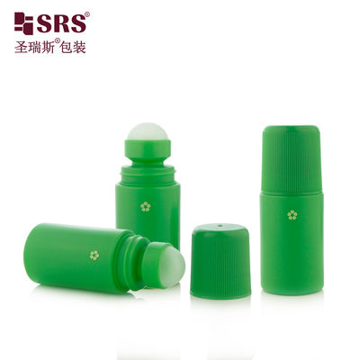 comprare RPPC Legno Verde Colore 50% PCR Roll On Bottle 60ml Per Donne Antiperspirante fabbricazione online