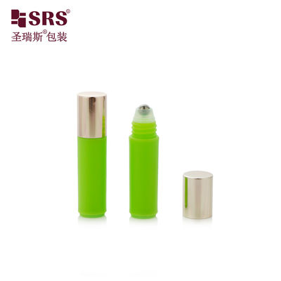 Mua RPA(S)-2ML Mini Slim Green Plastic Roller Bottle Với Roller Ball Rose Gold Cap sản xuất trực tuyến