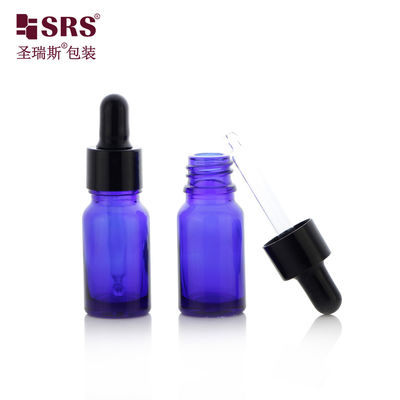 Beli D001-20ml Grosir Proof UV Kaca Kosmetik Berwarna Biru Botol Dropper Minyak Esensial Untuk Perawatan Pribadi Kemasan Farmasi pembuatan online