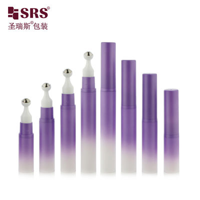 comprar A0031-15ml Gradient Purple Pump sin aire Botella de plástico de rodillo para crema antiarrugas Fabricación en línea