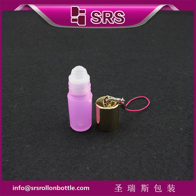 kopen SRS Lege Cosmetische Plastic Roll-On Fles 3ml Mini Roze Kleur Met Haak online vervaardiging