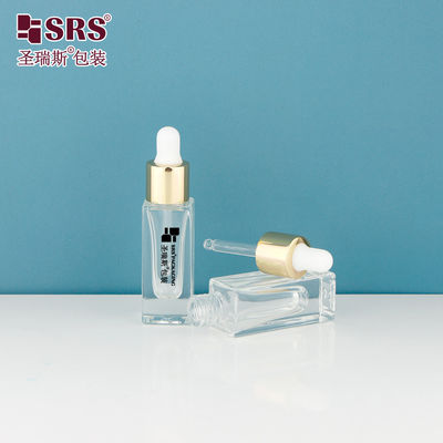 Buy D543-5ml 5ml-10ml Empty Clear Transparent Dropper Bottle Free Sample With Gold Collar For Bulk Purchase online manufacture