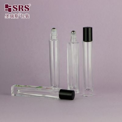 comprar Fábrica por atacado vidro transparente e redondo em rolos de garrafa de 10 ml para óleos essenciais e perfumes Fabricação em linha