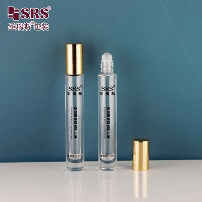 kaufen 10 ml runde Glas-Rollerflasche mit farbig eloxiertem Aluminiumdeckel und dickem Boden für ätherische Öle und Parfums Online-Herstellung