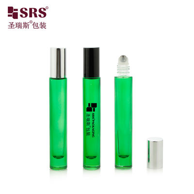 comprar Botella de bola rodante de vidrio de 10 ml con forma redonda y sin fugas para perfume y aceite esencial Fabricación en línea