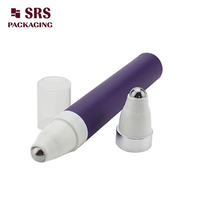 comprare Flacone roll-on per contorno occhi airless da 15 ml viola con sfera in acciaio fabbricazione online