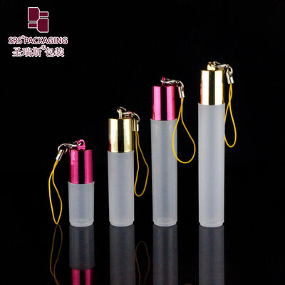 Buy Wholesale 5ml Plastic Bottle Roller With Hook Portable Keychain Perfume Empty Bottle online manufacture