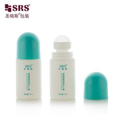 Mua Bán buôn 60ml Trắng Tùy chỉnh PP Tròn Lăn trên Chai Lăn khử mùi Đựng Gel sản xuất trực tuyến