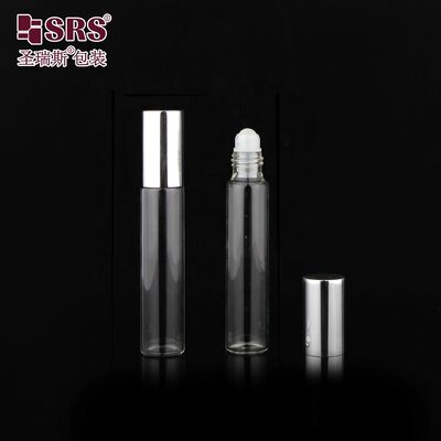 kopen Essentiële olie Parfum 10 ml buisglasrol op fles Stalen rolbal Plastic cap Cosmetische verpakking online vervaardiging