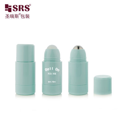 comprare 50ml/75ml Bottiglia Roll-On Verde Pastello Senza Perdite per Siero e Deodorante fabbricazione online