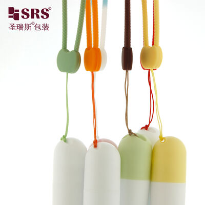 ซื้อ RPPG 25มล. 20มล. 18มล. ขวดลูกกลิ้งพลาสติก PP PCR พร้อมลูกกลิ้งนวดและสายคล้องคอพร้อมพวงกุญแจ การผลิตออนไลน์