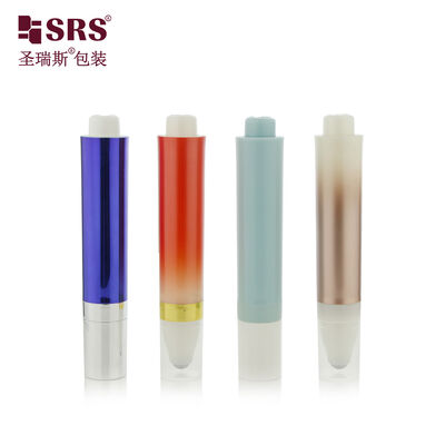 Beli Botol Roller Plastik Dinding Ganda AY-10ML Pelapis Emas Gradien Desain Kustom Dengan Sakelar Nyala dan Mati pembuatan online