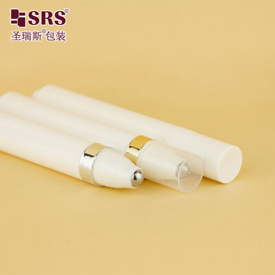 شراء AY-15ML البيع بالجملة مزدوج طبقة زجاجة رولي بيضاء مع كرة رولي معدنية لرعاية الشعر الرأس التصنيع عبر الإنترنت