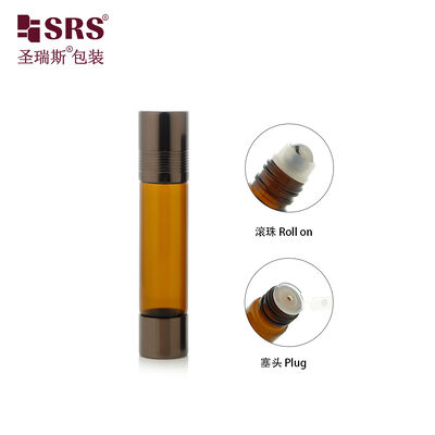 Buy UV Protection Portable Amber Glass Dual-Use Roll-On Bottle for Cosmetics  Aromatherapy Oil 6ml 8ml 10ml 15ml online manufacture