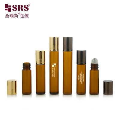 Buy Leakage Proof Refillable Amber Glass Roll-On Bottle for Aromatherapy Essential Oil 8ml 10ml 15ml online manufacture