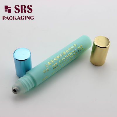 Buy SRS empty cosmetic 8ml blue color plastic eye cream roller ball bottle online manufacture