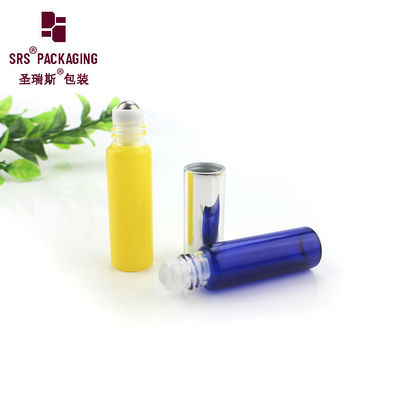 comprar Bola de rodillo de botella de aceite esencial de vidrio de forma redonda de pared delgada de 5 ml Fabricación en línea