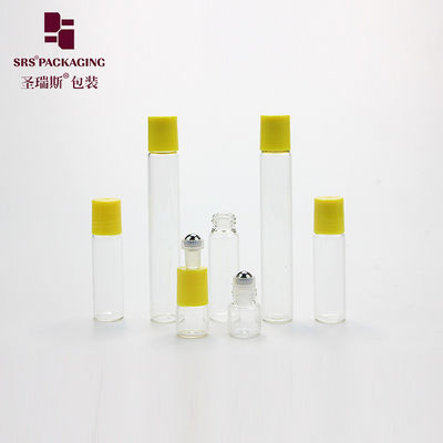 comprar Botella de rodillo de vidrio cosmético mini color transparente 1ml 3ml 5ml 8ml 10ml Fabricación en línea