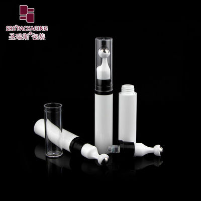 comprar A0031-10ML Roll-on Blanco con Cabezal de Bomba sin Aire Bola Rodante de Acero Inoxidable Botella de Suero para Ojos Blanca Empaquetado Cosmético Fabricación en línea
