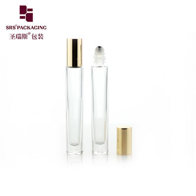 acheter Flacon à bille en verre pour huile essentielle cylindrique vide GB1 10ML avec bouchon en métal or argent fabrication en ligne