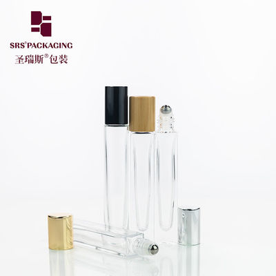 Buy GB1-10ML Perfume Empty Glass Roll On Bottle Thick Wall 10ml With Silver Metal Lid online manufacture