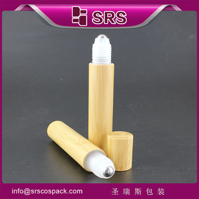 wholesale roller ball bottle and 15ml bamboo roll on