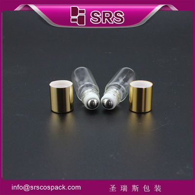 Glasflasche mit Rollkugeln und 3 ml-Flasche mit ätherischem Öl