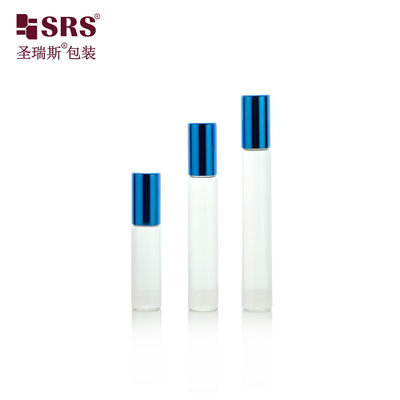Glass Essential Oil Roll On Bottle 8ml 10ml with Aluminum Cover Steel Ball