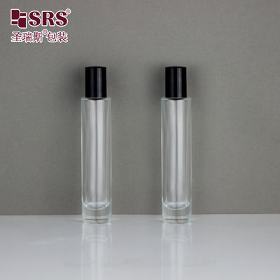GB1-15ml Essential Oil Clear Glass Roll On Bottle with PP Plastic Screw Cap