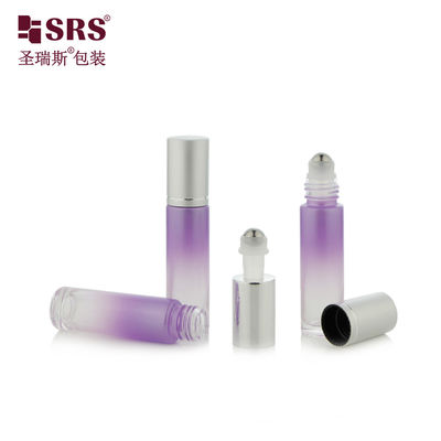 BLPM-10ML Perfume Oil Cylinder Glass Roller Applicator Bottle With Steel Ball