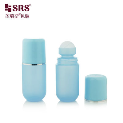 RPPA-50ml 파란색 탈취제 발열 완화제용 중공 롤러 볼 어플리케이터 병