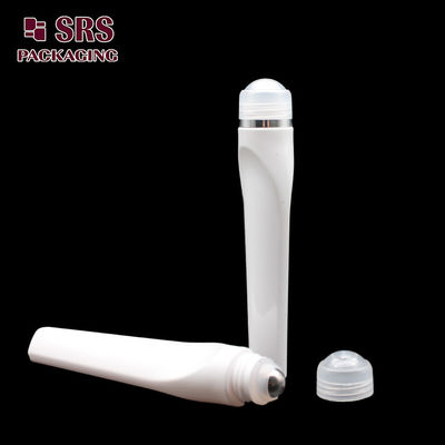 SRS luxury plastic white color 15ml roll on bottle for eye cream