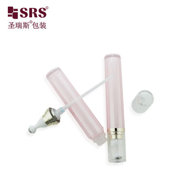 LR001-15ML 20ML Spray Coating Light Pink Colored Acrylic Roll On Bottle Packaging For Hair Treatment 