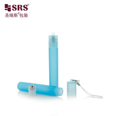 8ml Empty Plastic Roll‑on Bottle Pull Ring Cap Stainless Steel Ball for Eye Serum Essential Oil