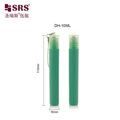 10ml Plastic Roll‑on Bottle with Pull‑Ring Cap Custom Color Empty Cosmetic Roller Container