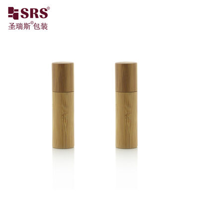 5ml Eco‑friendly Bamboo Shell Glass Roll‑on Bottle With Steel Roller Ball