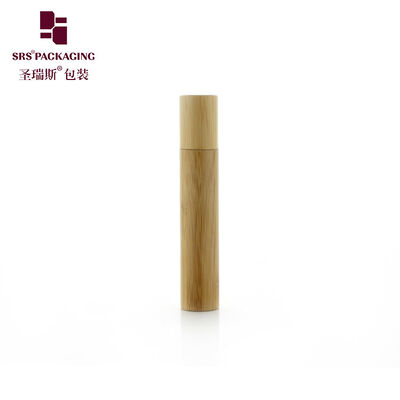 15ml Empty Bamboo Roller Bottle Plastic Inner Container Large Capacity Essential Oil Roll On Bottle Laser Logo Acceptable