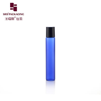 Mini 8ml Tubular Glass Roller Bottle With Plastic Ball & Plastic Cap