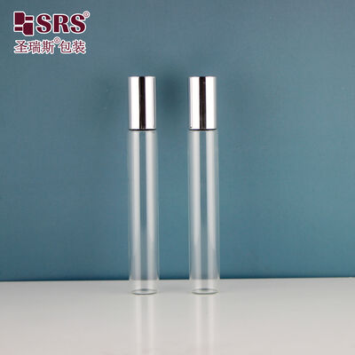 10ml 17mm Tubular Glass Roll‑On Bottle Cosmetic Essential Oil Roller Vial