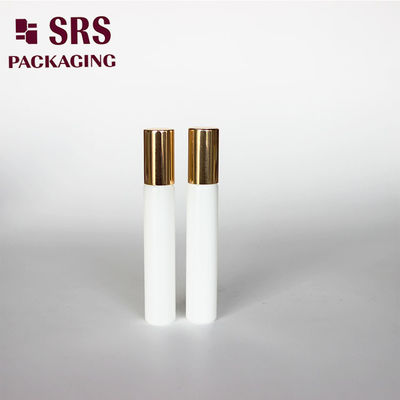 SRS cosmetic empty mini 8ml white color glass roller ball bottles
